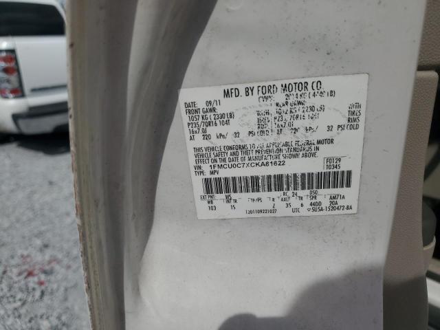 صورة رقم 14 من المزاد - 2012 FORD ESCAPE XLS مع VIN 1FMCU0C7XCKA81622