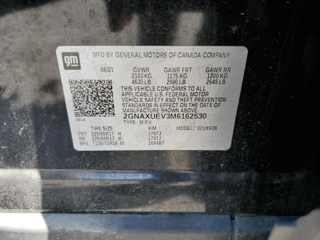Photo 14 from auction – 2021 CHEVROLET EQUINOX LT with VIN 2GNAXUEV3M6162530