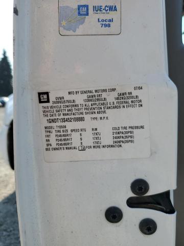 Photo 14 from auction – 2005 CHEVROLET TRAILBLAZE with VIN 1GNDT13S452108880