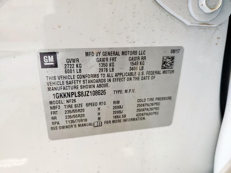 Photo 14 from auction – 2018 GMC ACADIA DEN with VIN 1GKKNPLS8JZ108626