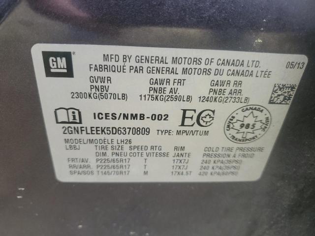 Photo 14 from auction – 2013 CHEVROLET EQUINOX with VIN 2GNFLEEK5D6370809