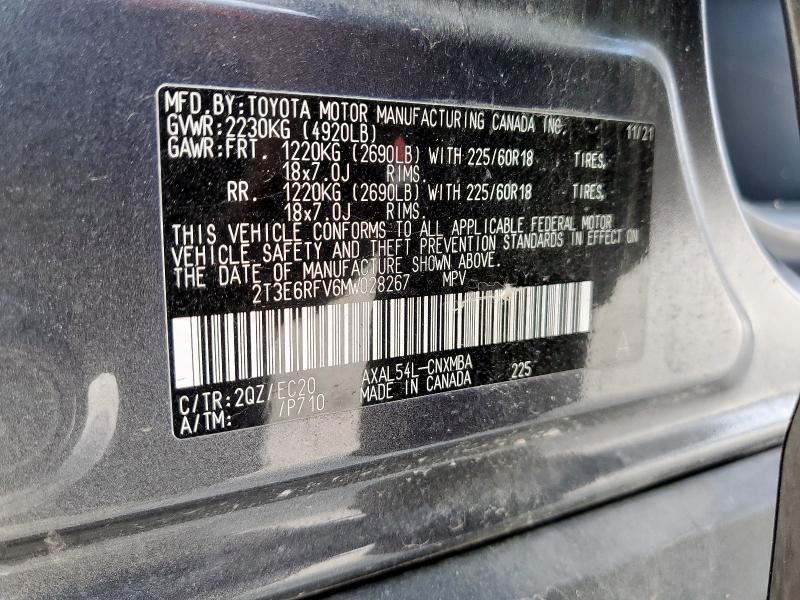 Photo 14 from auction – 2021 TOYOTA RAV4 XSE with VIN 2T3E6RFV6MW028267