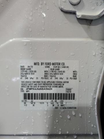 Photo 14 from auction – 2022 FORD EDGE SEL with VIN 2FMPK4J92NBA59629