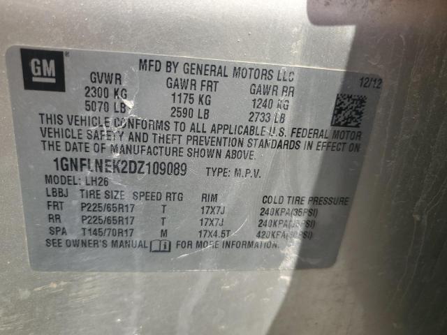 Photo 14 from auction – 2013 CHEVROLET EQUINOX with VIN 1GNFLNEK2DZ109089