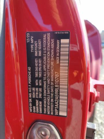 Photo 14 from auction – 2024 PORSCHE MACAN BASE with VIN WP1AA2A59RLB10787