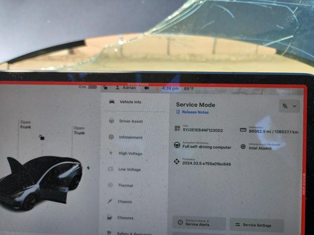 Photo 9 from auction – 2022 TESLA MODEL 3 with VIN 5YJ3E1EB4NF123002