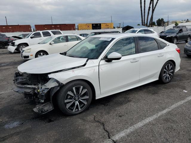 HONDA CIVIC EX 2022 with VIN JHMFE1F79NX010285 - Photo from auction