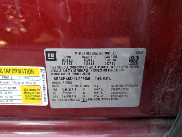 Photo 14 from auction – 2017 BUICK ENCLAVE with VIN 5GAKRBKD8HJ144459