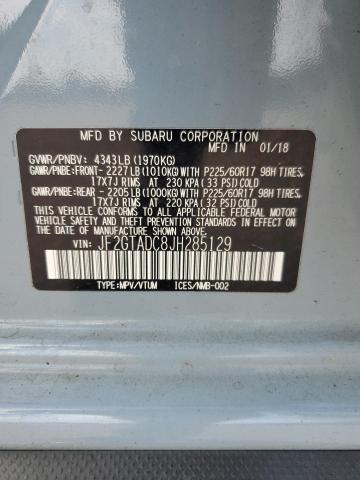 Photo 14 from auction – 2018 SUBARU CROSSTREK with VIN JF2GTADC8JH285129