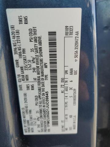 Photo 14 from auction – 2018 FORD ESCAPE SE with VIN 1FMCU0GD1JUC09845