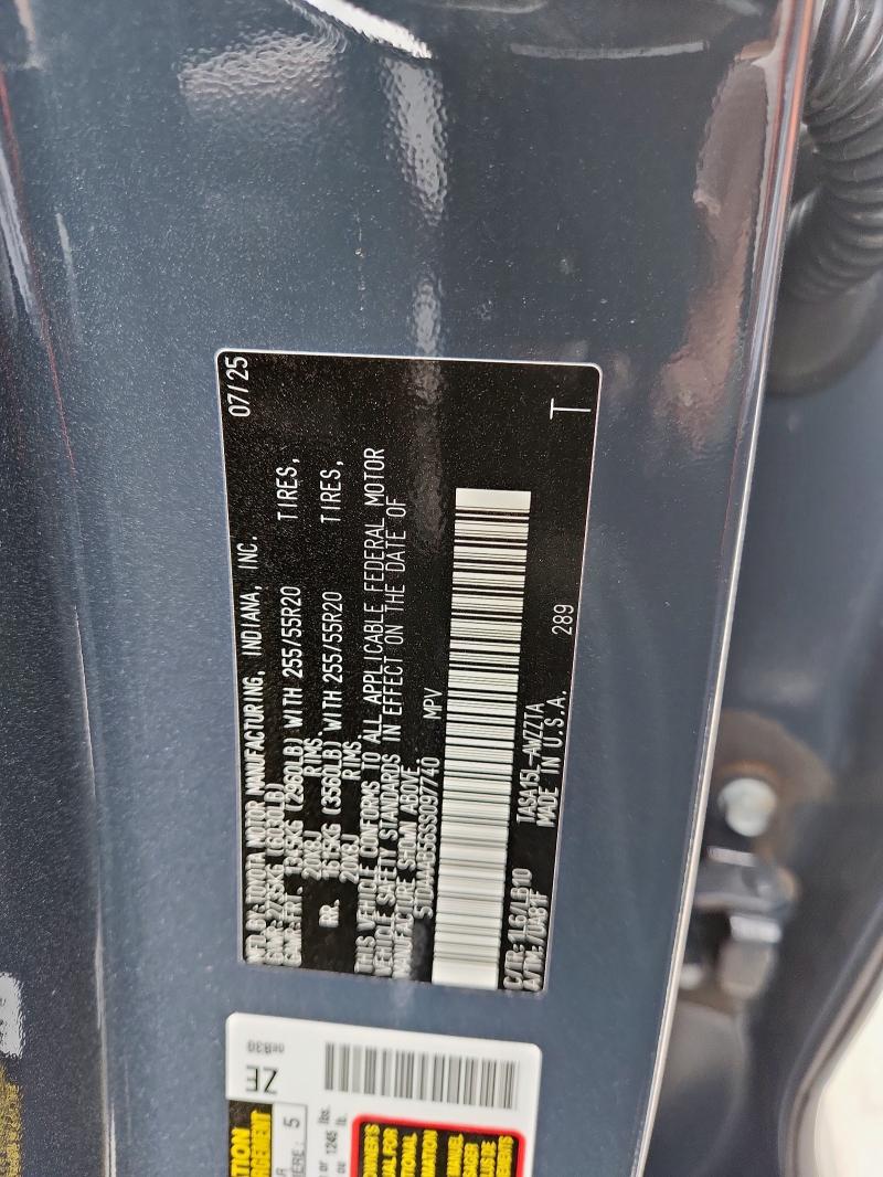 Photo 14 from auction – 2025 TOYOTA GRAND HIGH with VIN 5TDAAAB56SS097740