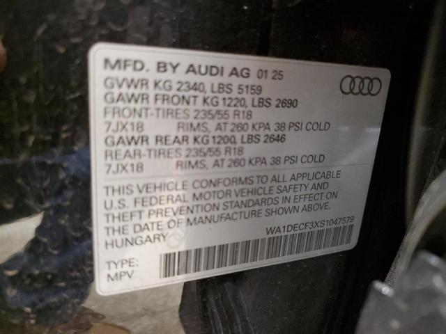 Photo 14 from auction – 2025 AUDI Q3 PREMIUM with VIN WA1DECF3XS1047579