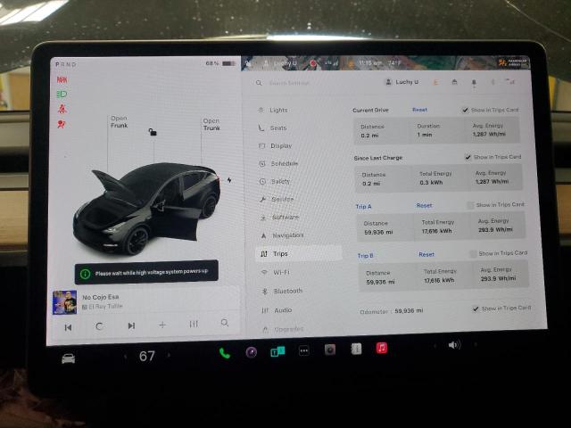Photo 9 from auction – 2022 TESLA MODEL Y with VIN 7SAYGDEF3NF310111