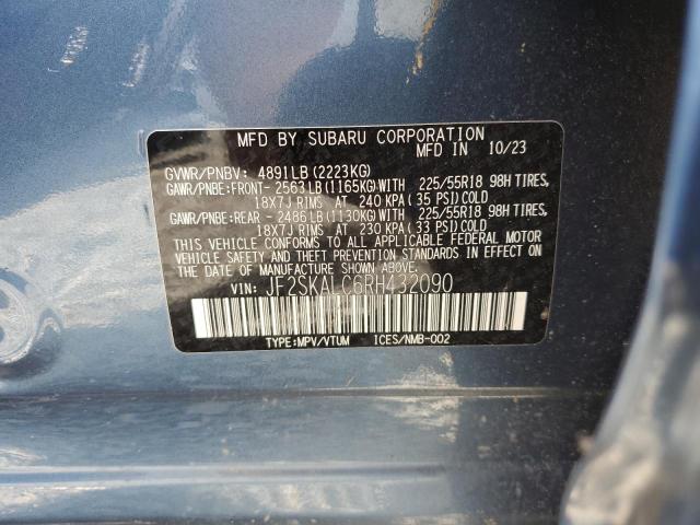 Photo 14 from auction – 2024 SUBARU FORESTER L with VIN JF2SKALC6RH432090
