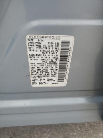 Photo 14 from auction – 2014 NISSAN ROGUE SELECT S with VIN JN8AS5MT4EW103530