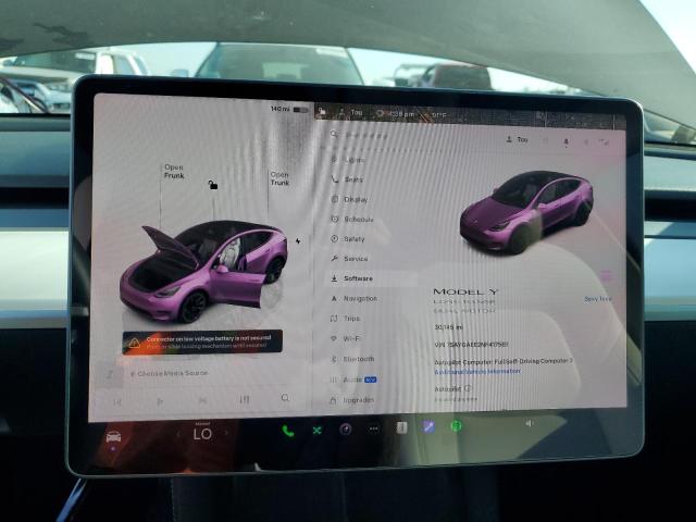 Photo 9 from auction – 2022 TESLA MODEL Y with VIN 7SAYGAEE2NF417561