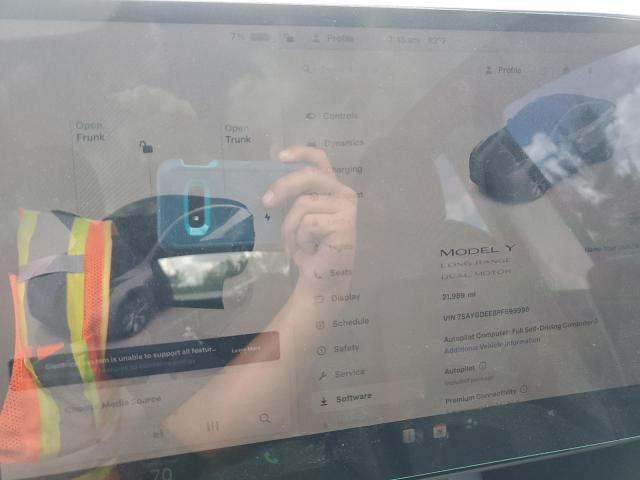 Photo 9 from auction – 2023 TESLA MODEL Y with VIN 7SAYGDEE8PF699998