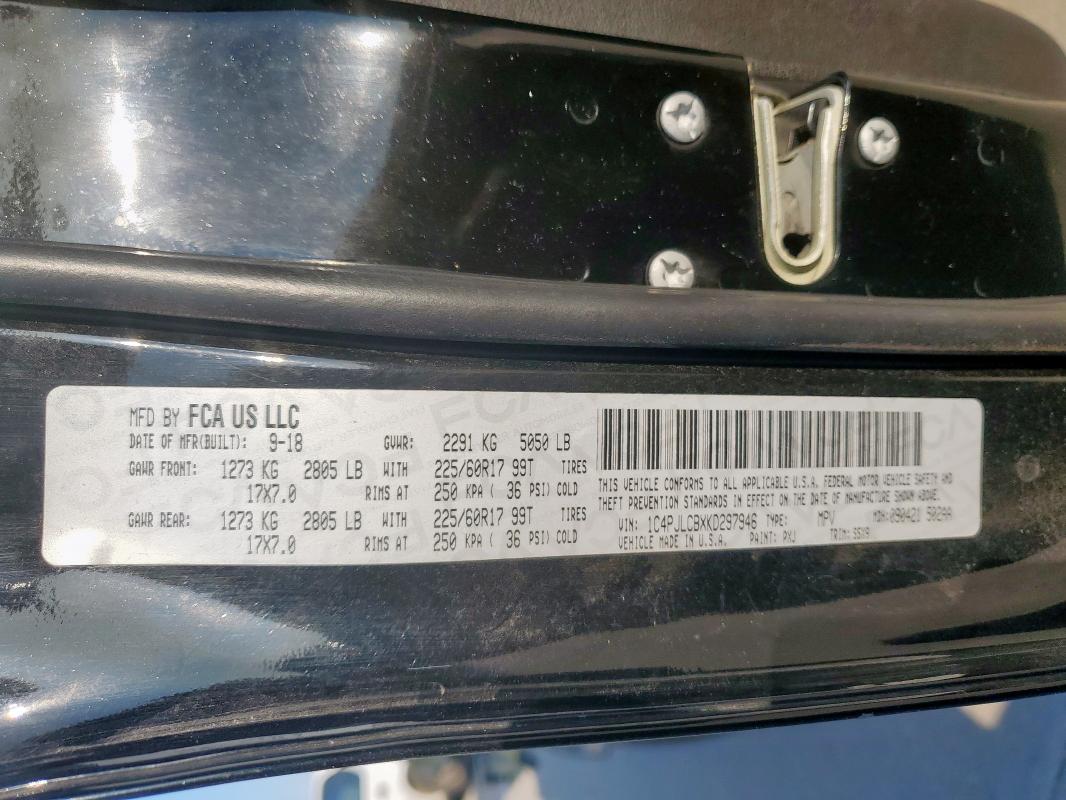 Photo 14 from auction – 2019 JEEP CHEROKEE L with VIN 1C4PJLCBXKD297946