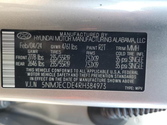 Photo 14 from auction – 2024 HYUNDAI TUCSON LIM with VIN 5NMJECDE4RH384973