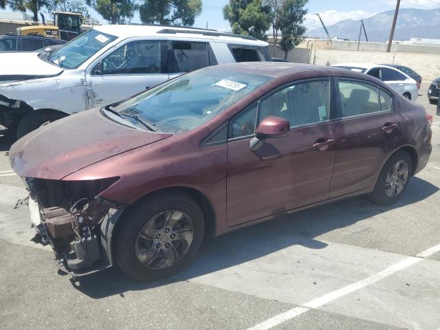 HONDA CIVIC LX 2013 with VIN 19XFB2F54DE214358 - Photo from auction