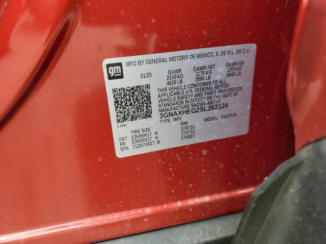 Photo 14 from auction – 2025 CHEVROLET EQUINOX LT with VIN 3GNAXHEG2SL263124