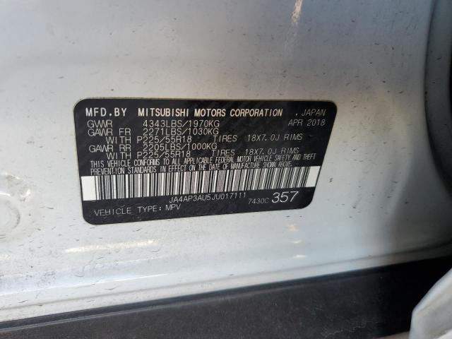 Photo 14 from auction – 2018 MITSUBISHI OUTLANDER with VIN JA4AP3AU5JU017111