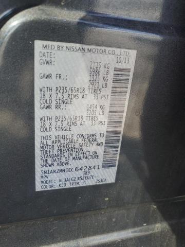 Photo 14 from auction – 2014 NISSAN PATHFINDER S with VIN 5N1AR2MN3EC642841