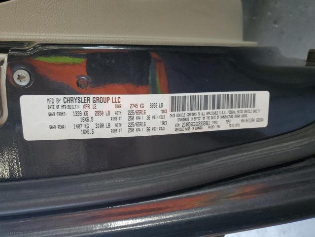 Photo 14 from auction – 2012 DODGE GRAND CARA with VIN 2C4RDGCG1CR332861