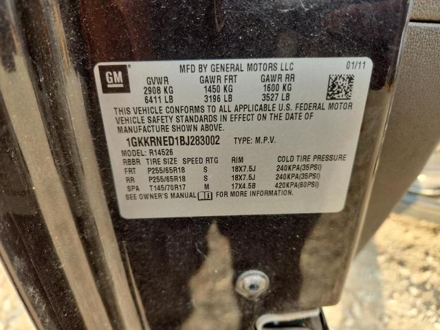 Photo 14 from auction – 2011 GMC ACADIA SLE with VIN 1GKKRNED1BJ283002