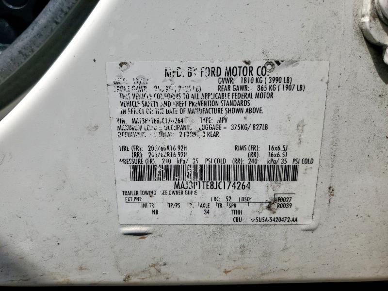 Photo 14 from auction – 2018 FORD ECOSPORT S with VIN MAJ3P1TE8JC174264