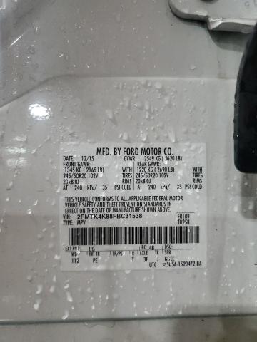 Foto 14 de la subasta – 2015 FORD EDGE TITAN con VIN 2FMTK4K88FBC31538