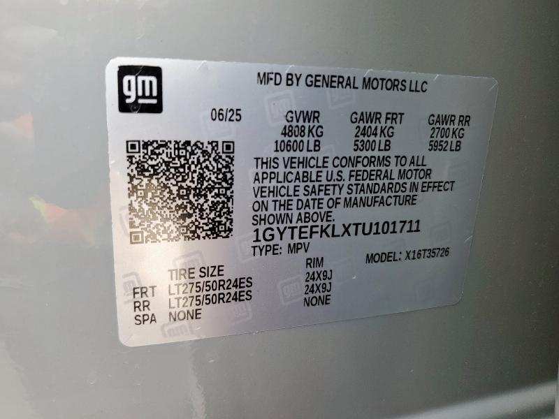Photo 14 from auction – 2026 CADILLAC ESCALADE I with VIN 1GYTEFKLXTU101711