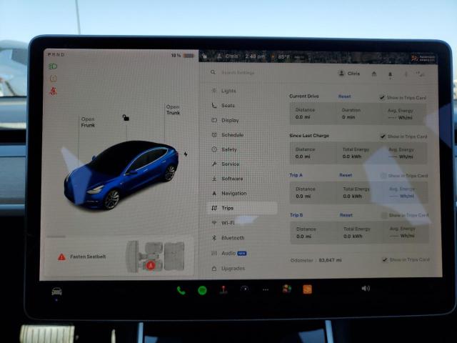 Photo 9 from auction – 2018 TESLA MODEL 3 with VIN 5YJ3E1EA1JF046946