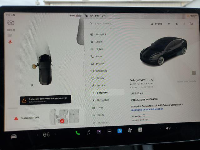 Photo 9 from auction – 2022 TESLA MODEL 3 with VIN 5YJ3E1EB2NF304891