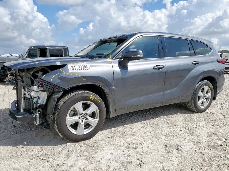 TOYOTA HIGHLANDER 2021 with VIN 5TDZZRAH9MS535787 - Photo from auction