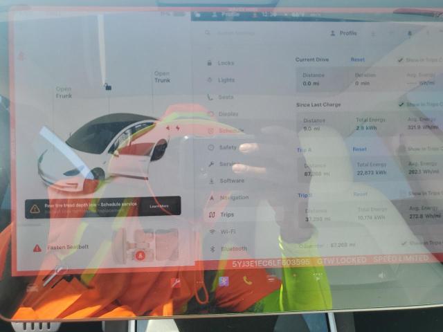 Photo 9 from auction – 2020 TESLA MODEL 3 with VIN 5YJ3E1EC6LF603595