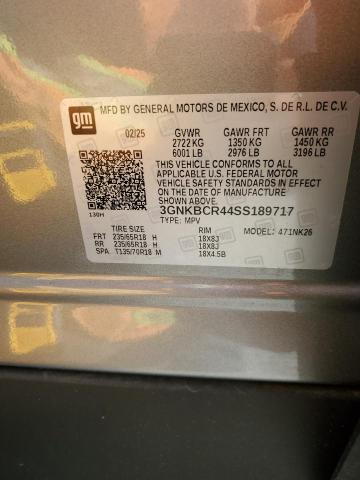 Photo 14 from auction – 2025 CHEVROLET BLAZER 2LT with VIN 3GNKBCR44SS189717
