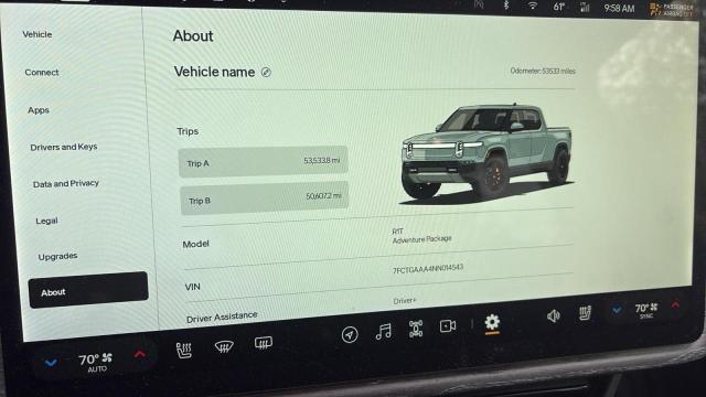 Photo 9 from auction – 2022 RIVIAN R1T ADVENT with VIN 7FCTGAAA4NN014543
