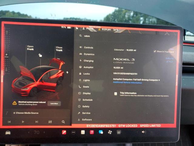 Photo 9 from auction – 2025 TESLA MODEL 3 with VIN 5YJ3E1EA9SF923751