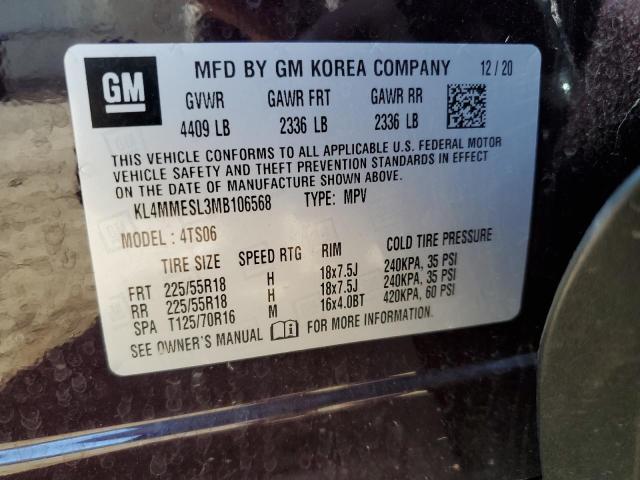 Photo 14 from auction – 2021 BUICK ENCORE GX with VIN KL4MMESL3MB106568