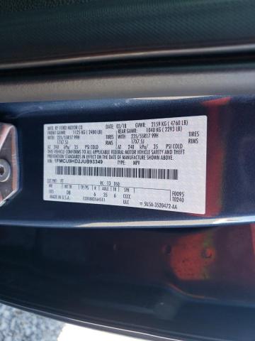 Photo 14 from auction – 2018 FORD ESCAPE SEL with VIN 1FMCU9HD2JUB93349