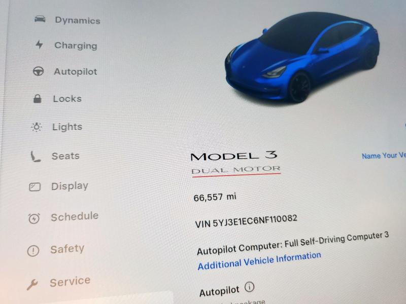 Photo 9 from auction – 2022 TESLA MODEL 3 with VIN 5YJ3E1EC6NF110082