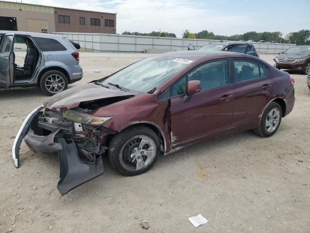 HONDA CIVIC LX 2013 with VIN 19XFB2F52DE029094 - Photo from auction