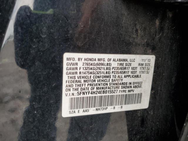 Photo 14 from auction – 2014 HONDA PILOT LX with VIN 5FNYF4H24EB015527