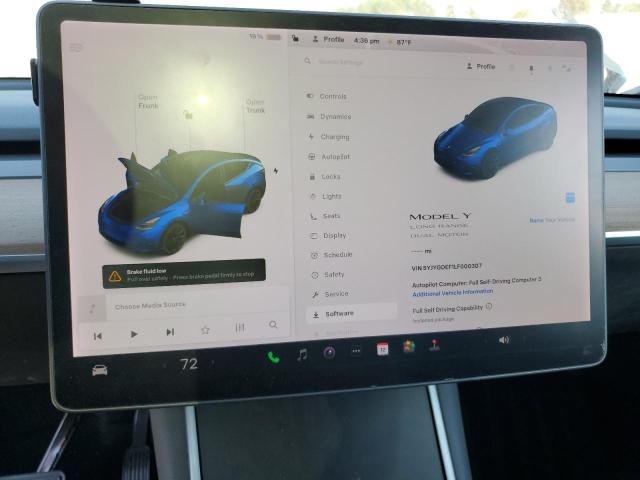 Photo 9 from auction – 2020 TESLA MODEL Y with VIN 5YJYGDEF1LF000307