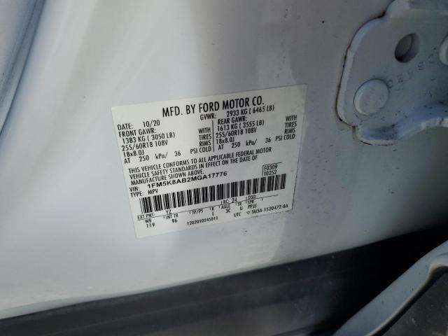 Photo 14 from auction – 2021 FORD EXPLORER P with VIN 1FM5K8AB2MGA17776