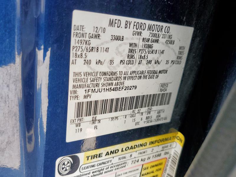 Photo 14 from auction – 2011 FORD EXPEDITION with VIN 1FMJU1H54BEF20279