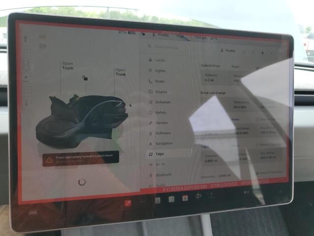 Photo 9 from auction – 2025 TESLA MODEL 3 with VIN 5YJ3E1EA3SF026361