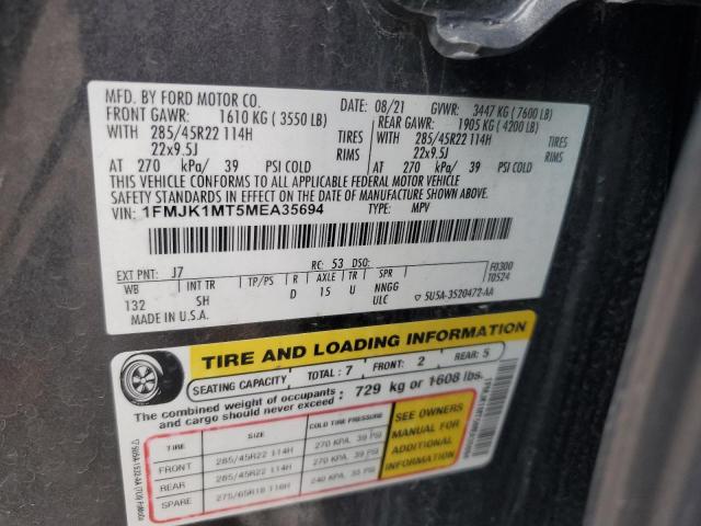 Photo 14 from auction – 2021 FORD EXPEDITION with VIN 1FMJK1MT5MEA35694