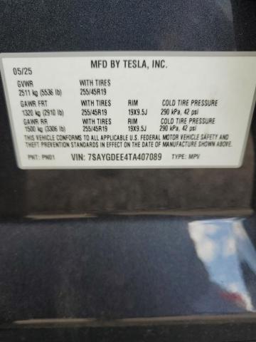 Photo 14 from auction – 2026 TESLA MODEL Y with VIN 7SAYGDEE4TA407089